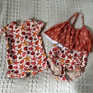 kortni jeane sibling match swim - shells and swans